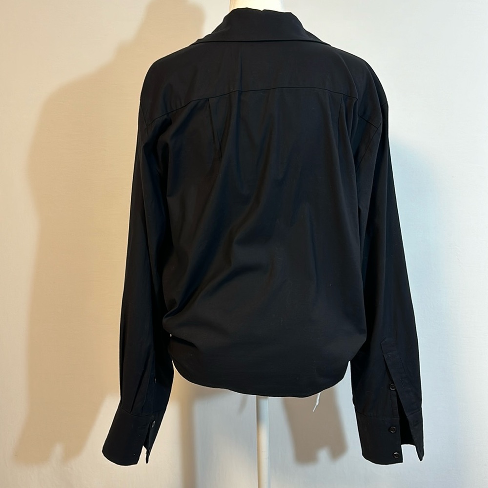 Reformation Hansen Tie Front Button-Up Women’s Shirt Size M. - Picture 10 of 11